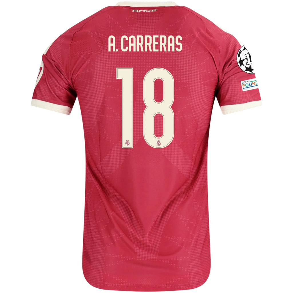 Men's Authentic A. Carreras Real Madrid Third Jersey 26/27