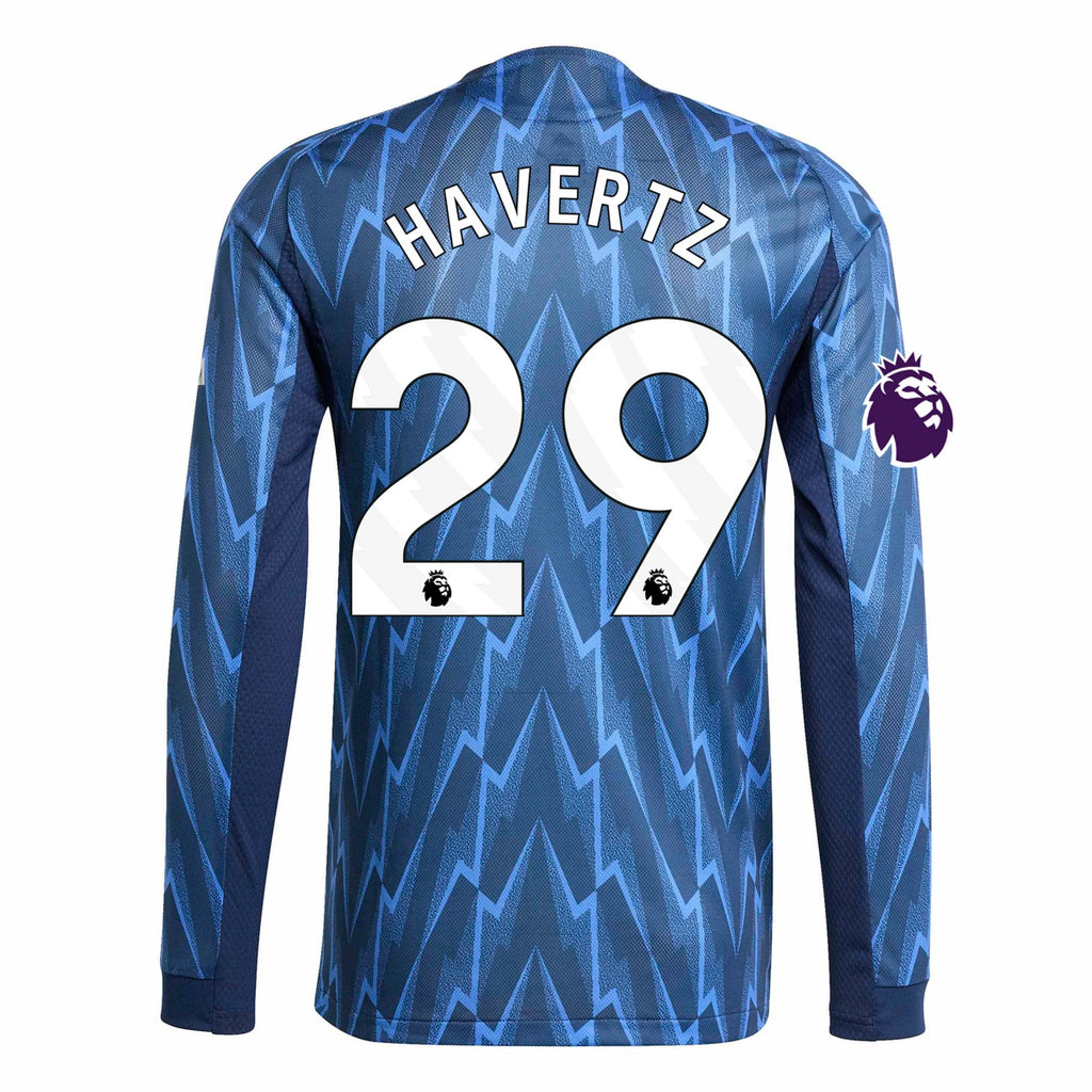 Men's Authentic Havertz Arsenal Long Sleeve Away Jersey 25/26