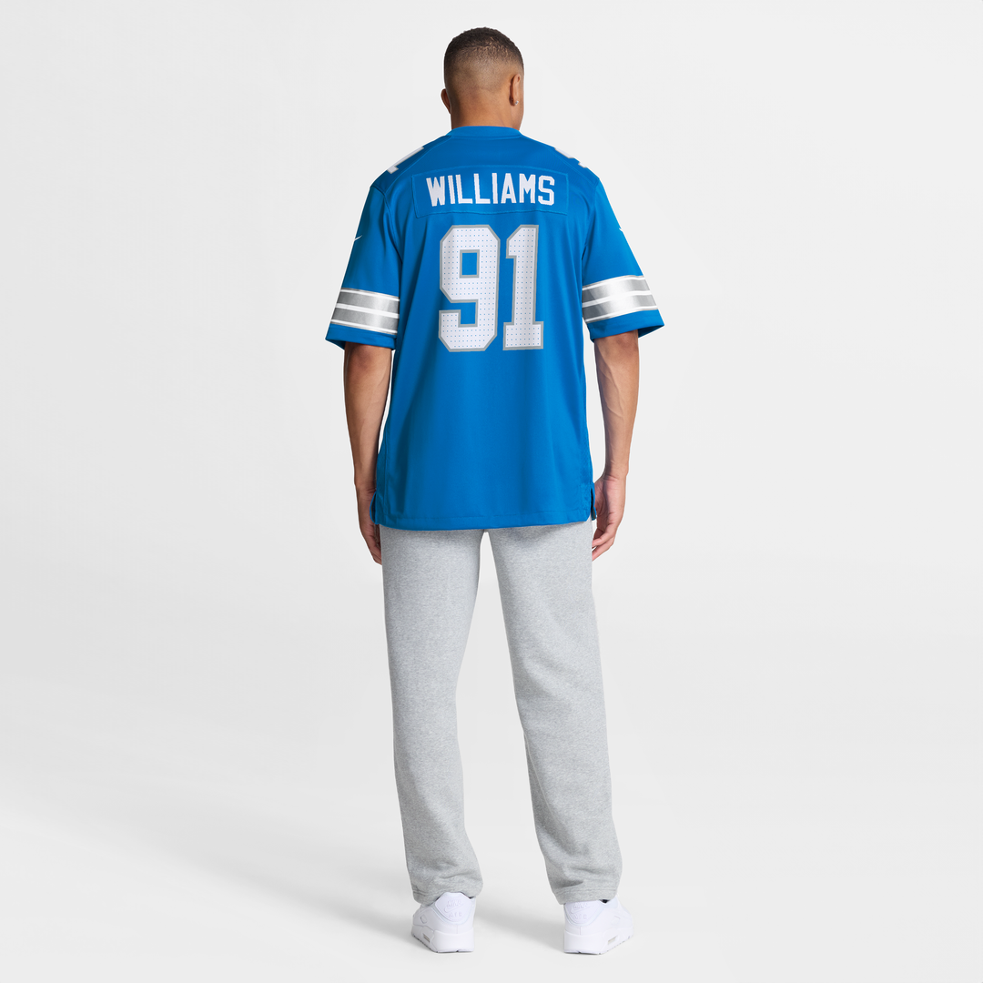 Men's Detroit Lions Tyleik Williams Blue Team