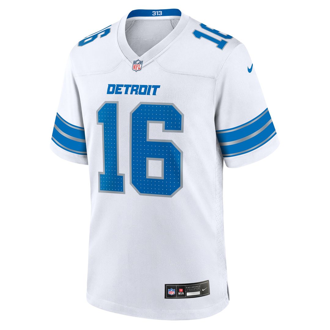 Men's Detroit Lions Jared Goff Black 2nd Alternate