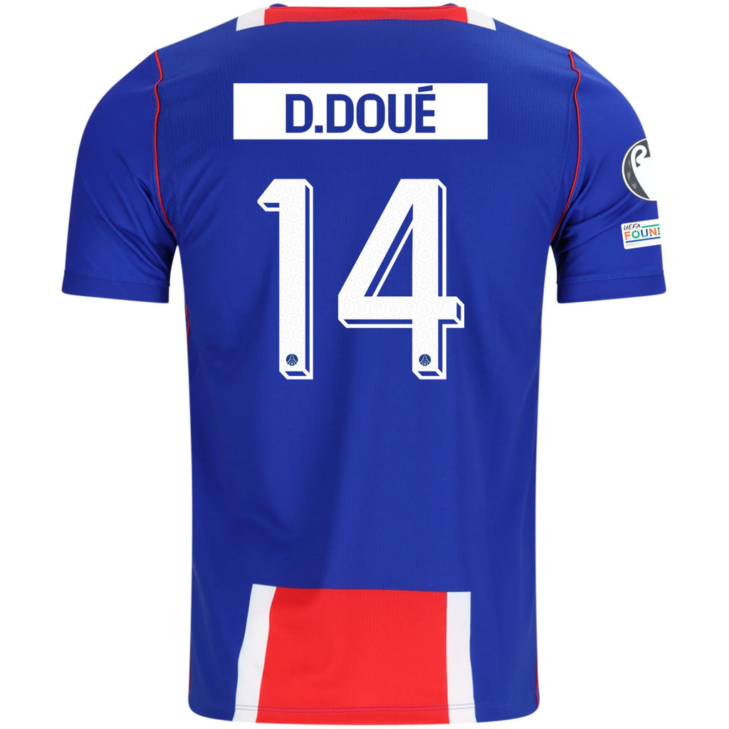 Men's Replica D. Doue Paris Saint-Germain Home Jersey 26/27 UCL