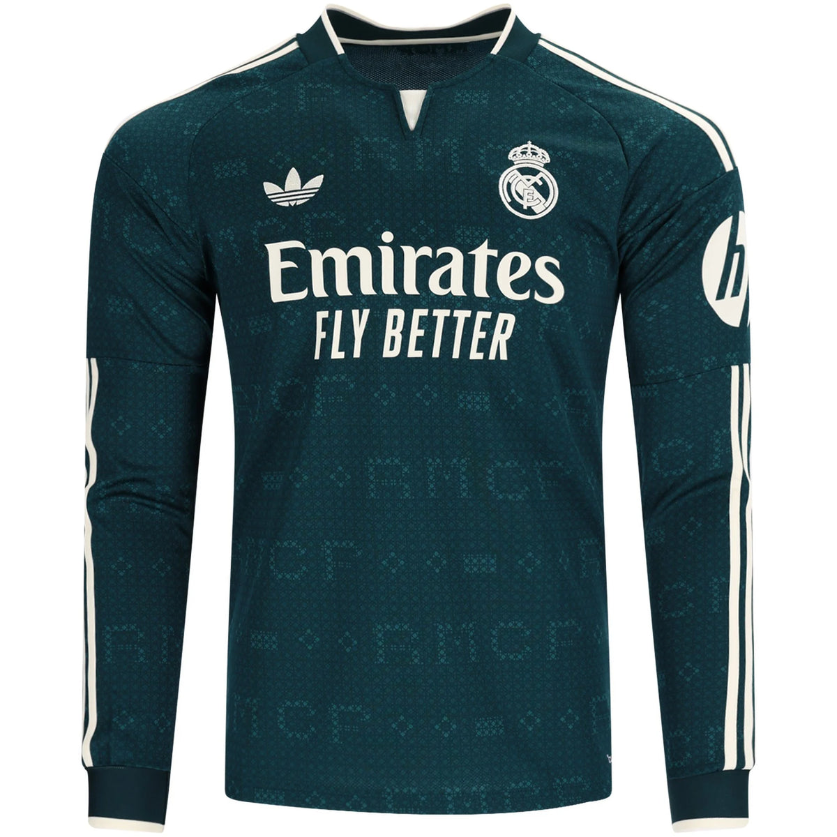 Men's Replica Real Madrid Long Sleeve Away Jersey 26/27