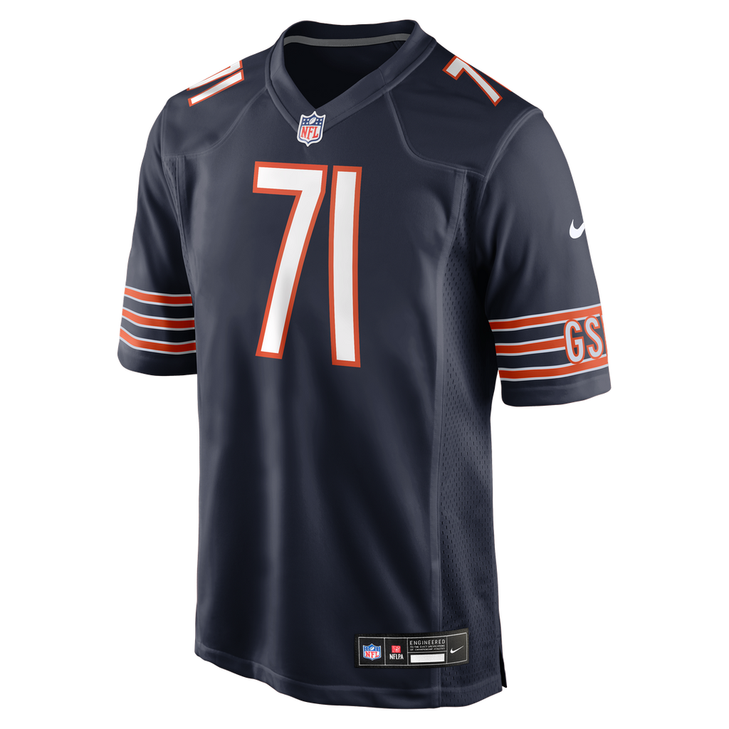 Men's Chicago Bears Jedrick Wills Jr. Navy Team