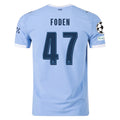 Men's Authentic Foden Manchester City Home Jersey 25/26 UCL