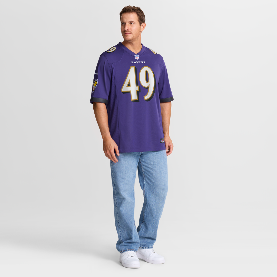 Men's Baltimore Ravens Jay Higgins IV Purple Team