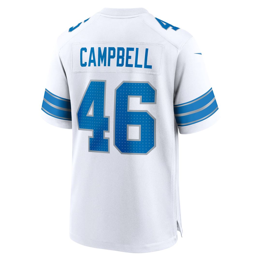 Men's Detroit Lions Jack Campbell White White