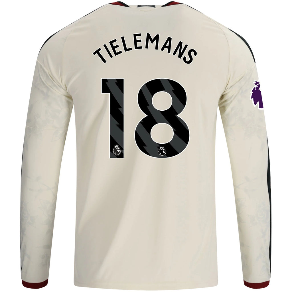 Men's Replica Tielemans Manchester United Long Sleeve Third Jersey 26/27
