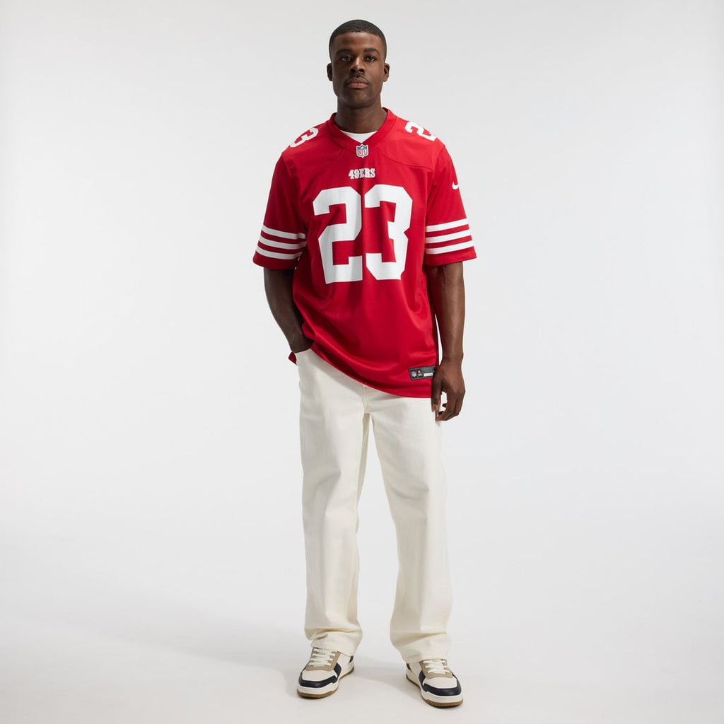 Men's San Francisco 49ers Christian McCaffrey White Game Player Jersey