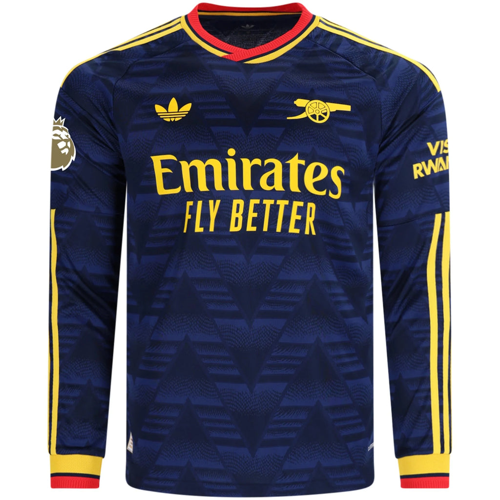 Men's Authentic Bruno G. Arsenal Long Sleeve Away Jersey 26/27