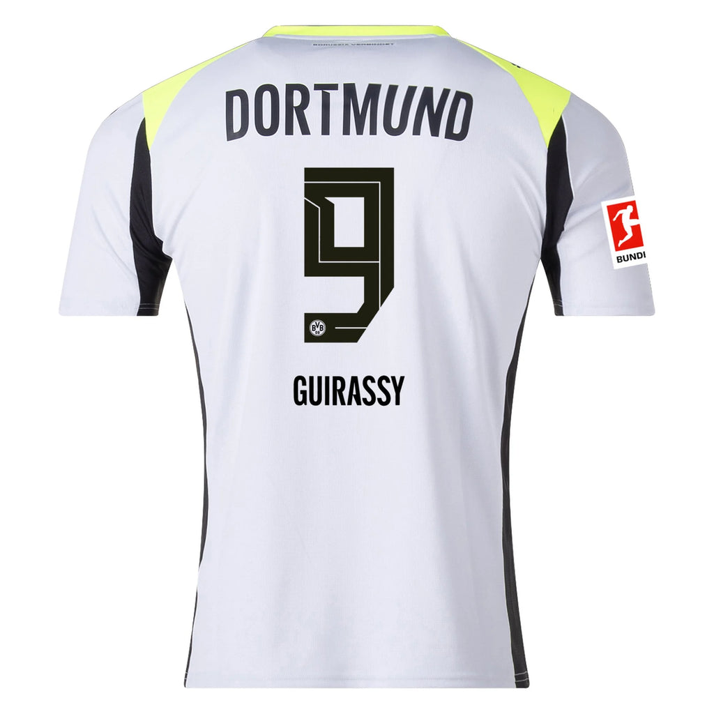 Men's Replica Guirassy Borussia Dortmund Away Jersey 25/26