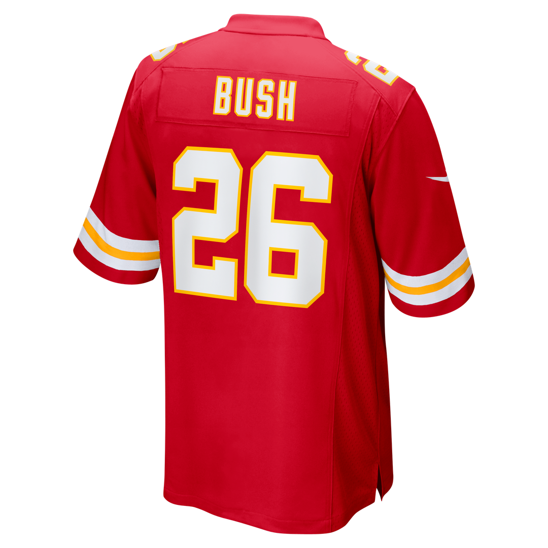 Men's Kansas City Chiefs Deon Bush Red Game Player Jersey