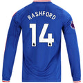Men's Authentic Rashford Manchester United Long Sleeve Away Jersey 26/27