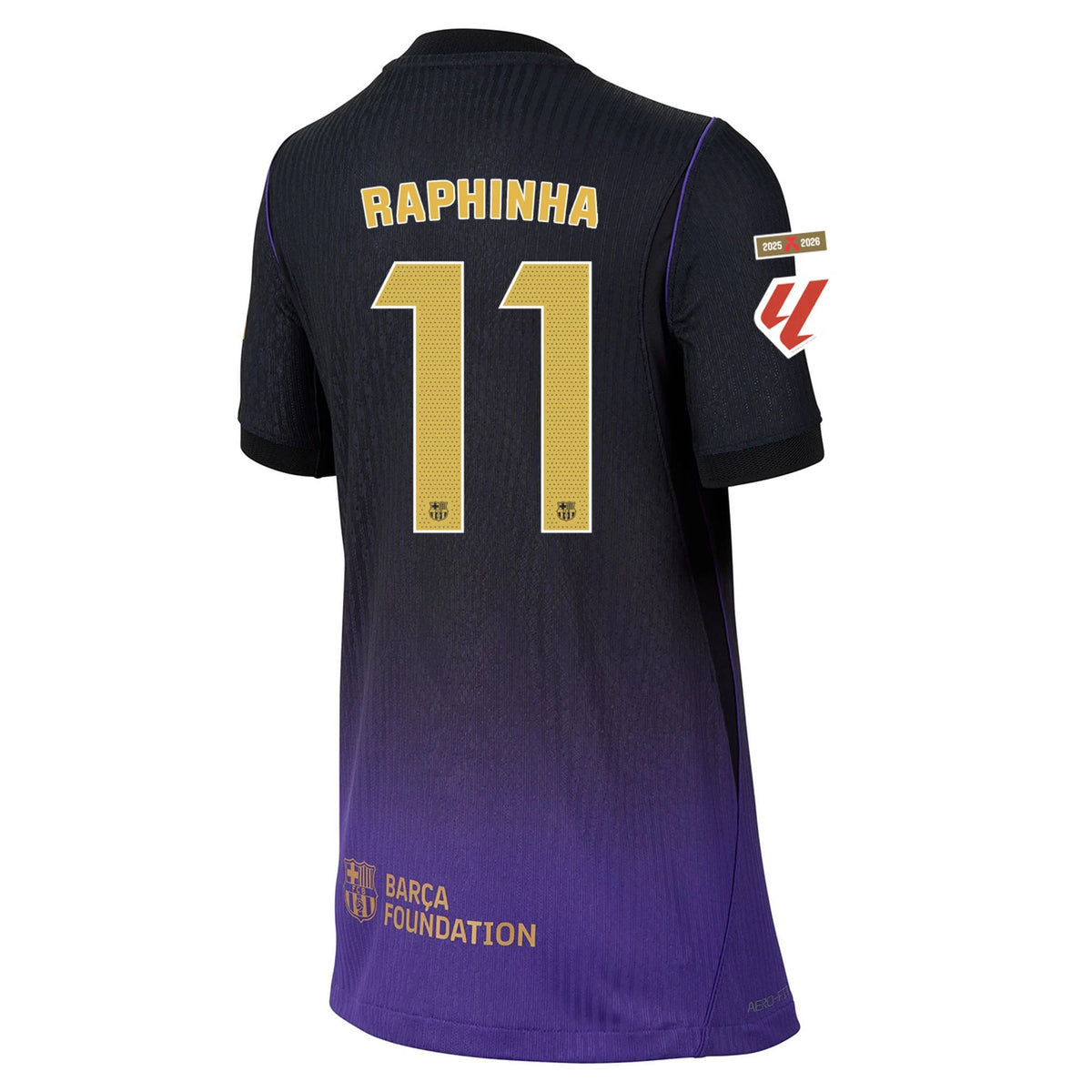 Kid's Authentic Raphinha Barcelona Away Jersey 26/27