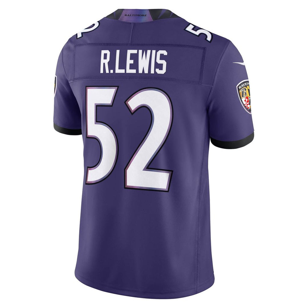 Men's Baltimore Ravens Ray Lewis Black Alternate Vapor F.U.S.E. Stitched Retired Player