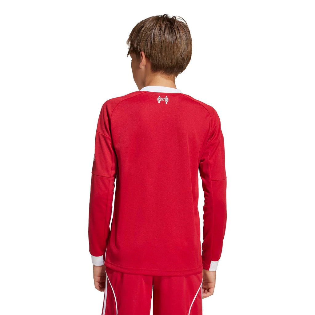 Kid's Replica Liverpool Long Sleeve Home Jersey 25/26