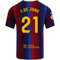 Men's Authentic F. de Jong Barcelona Home Jersey 26/27