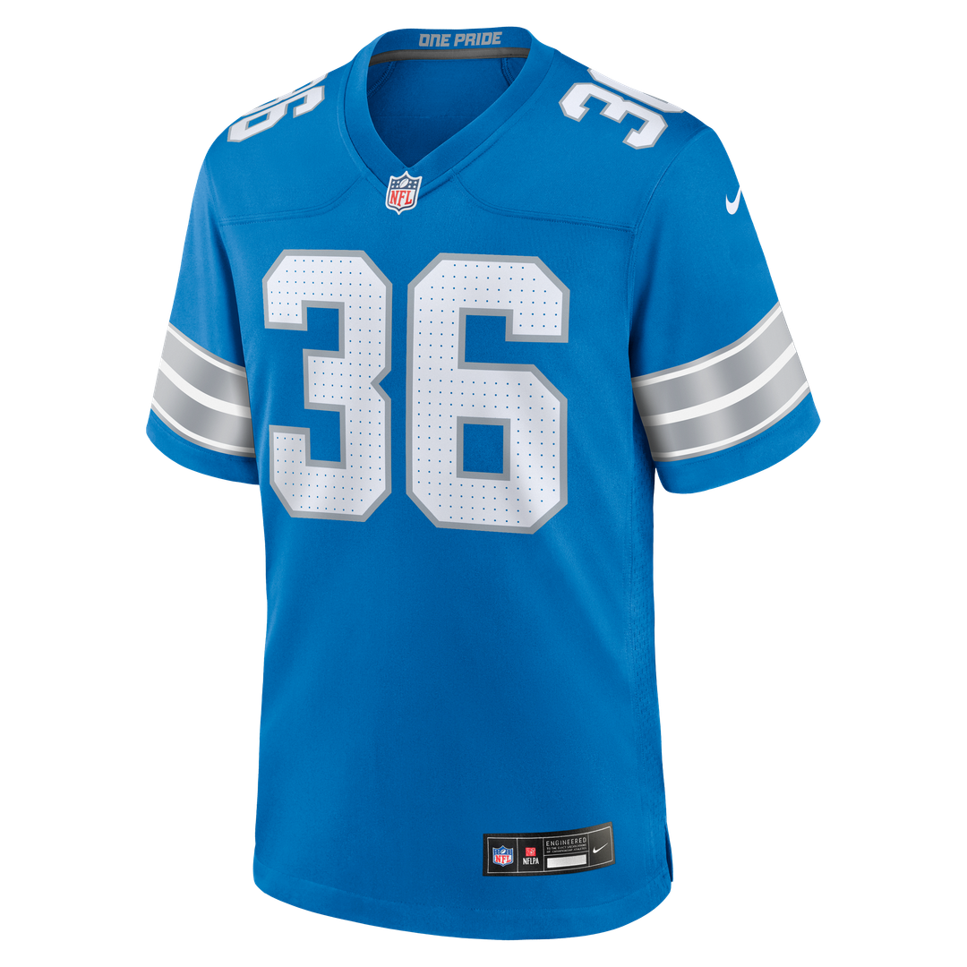 Men's Detroit Lions Chuck Clark Blue Team