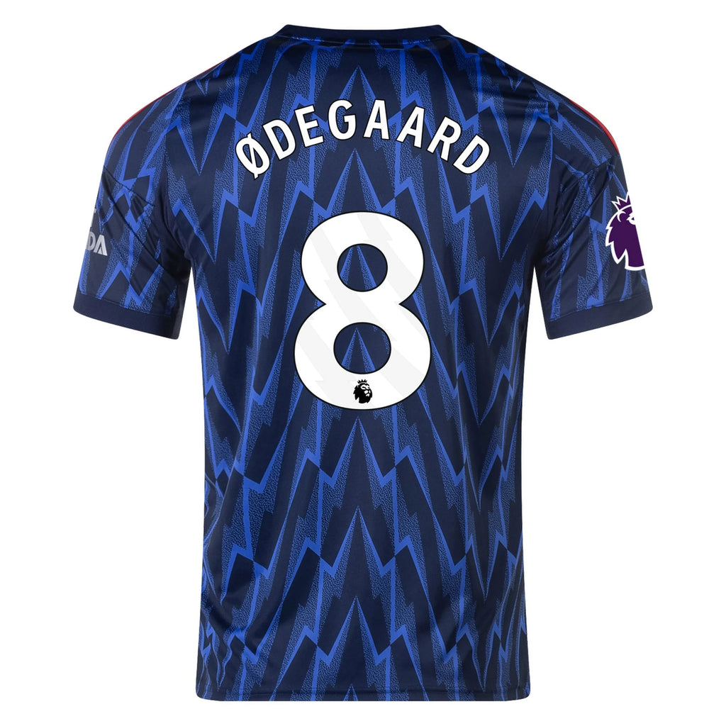 Men's Replica Odegaard Arsenal Away Jersey 25/26