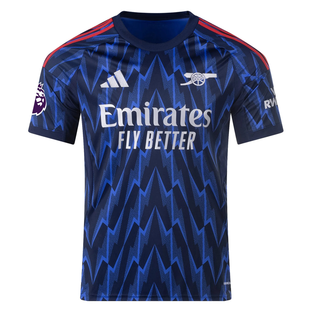 Men's Replica White Arsenal Away Jersey 25/26