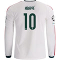 Men's Replica Mbappe Real Madrid Long Sleeve Home Jersey 26/27