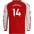 Kid's Replica Gyokeres Arsenal Long Sleeve Home Jersey 26/27