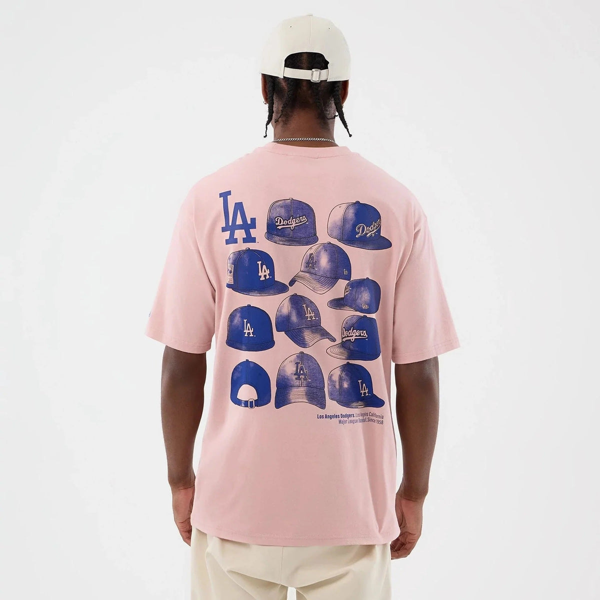 Los Angeles Dodgers MLB Graphic Tee New Era Pastel Pink