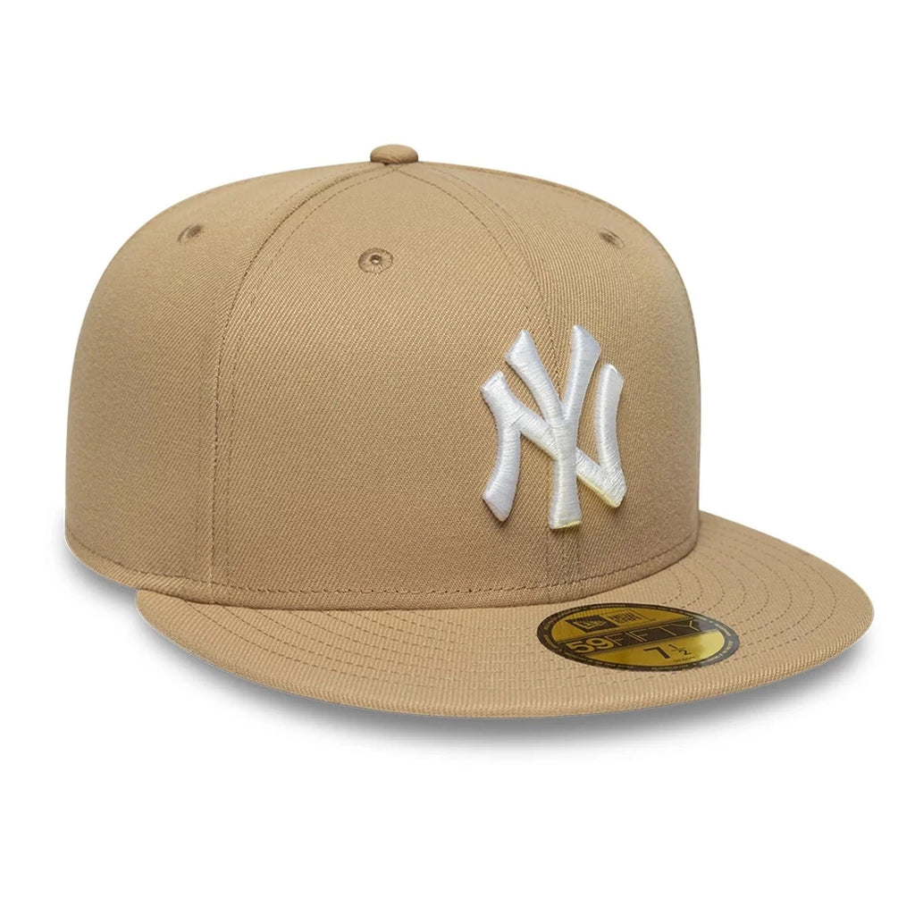 New York Yankees MLB League Essential 59FIFTY Fitted Cap New Era Beige/White