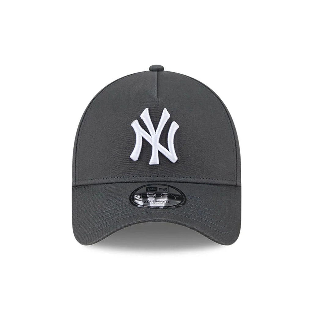 New York Yankees MLB Script A-Frame Snapback New Era Grey