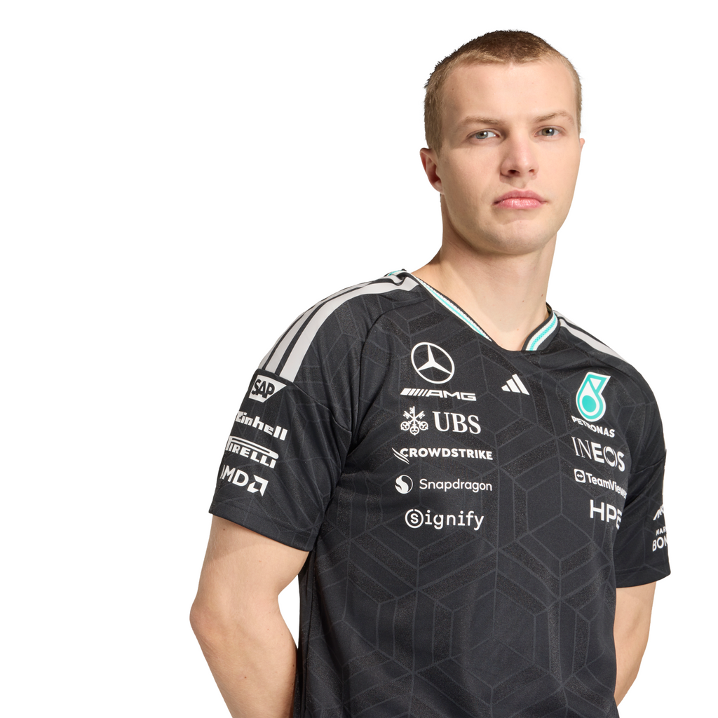 Mercedes AMG Petronas adidas Authentic Team Driver T-Shirt - Black