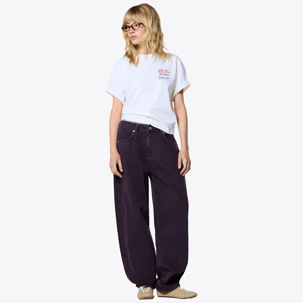 Oracle Red Bull Racing Pepe Jeans Driver T-Shirt - White - Womens