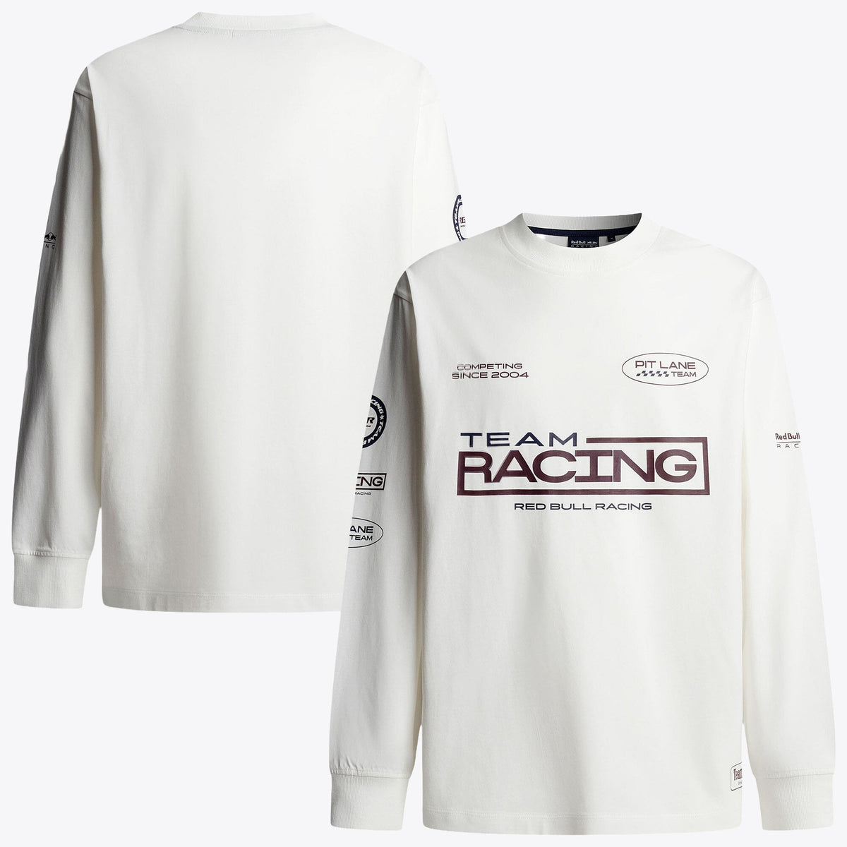 Oracle Red Bull Racing Pepe Jeans Square Team Long Sleeve T-Shirt - Off White