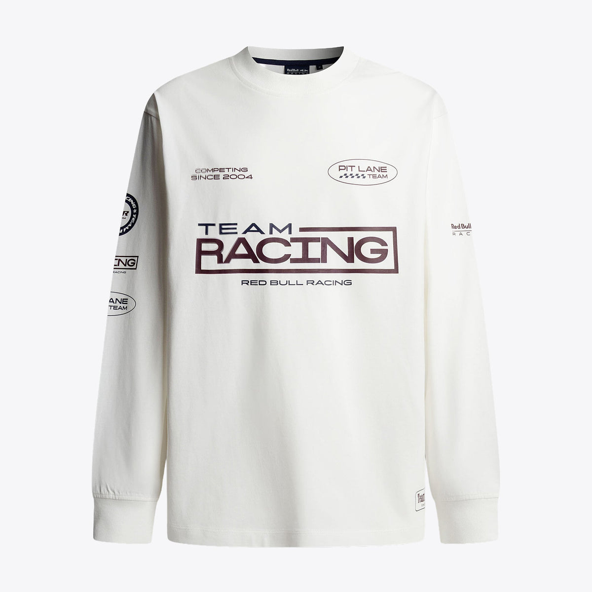Oracle Red Bull Racing Pepe Jeans Square Team Long Sleeve T-Shirt - Off White