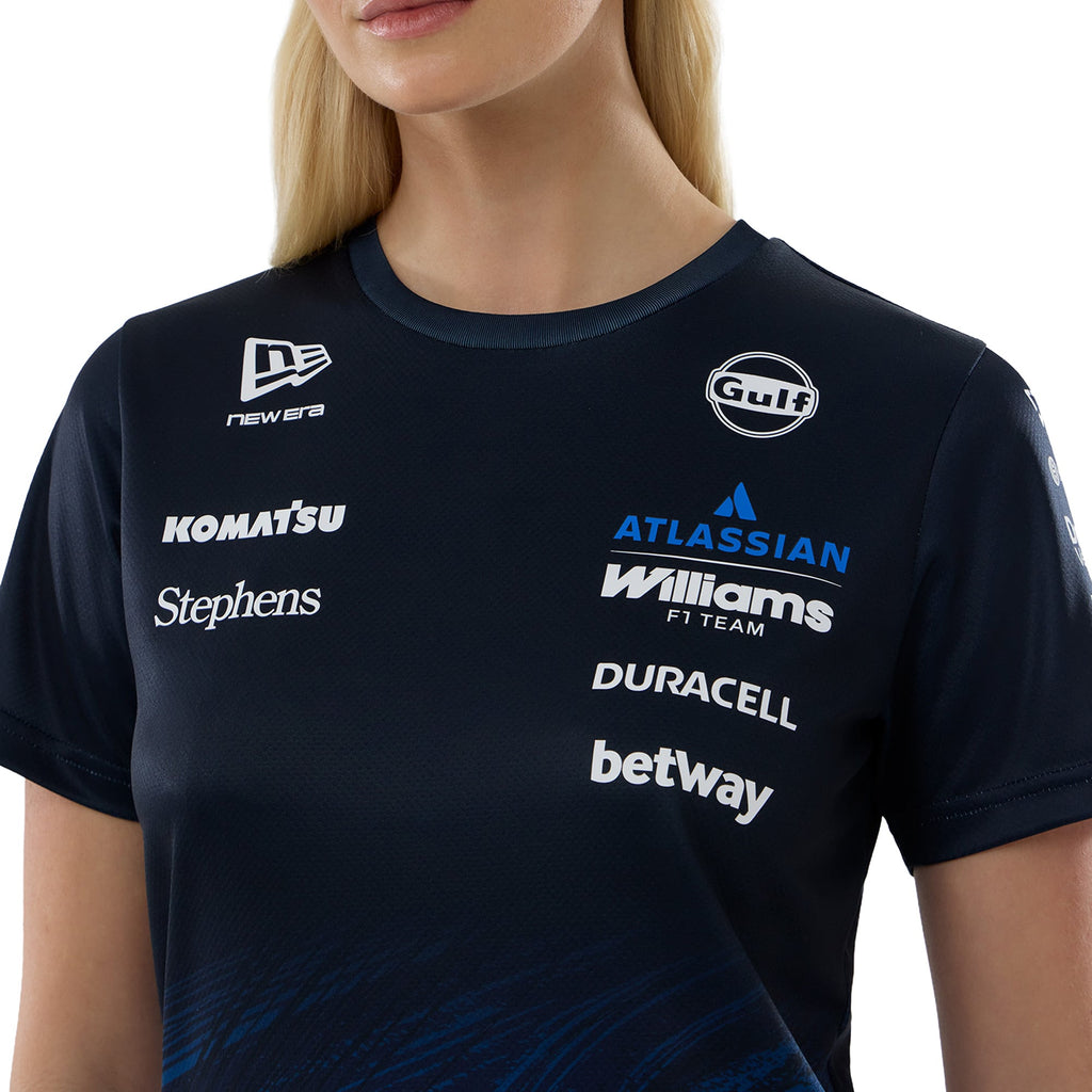 Williams Racing New Era Replica Tech T-Shirt - Navy - Womens